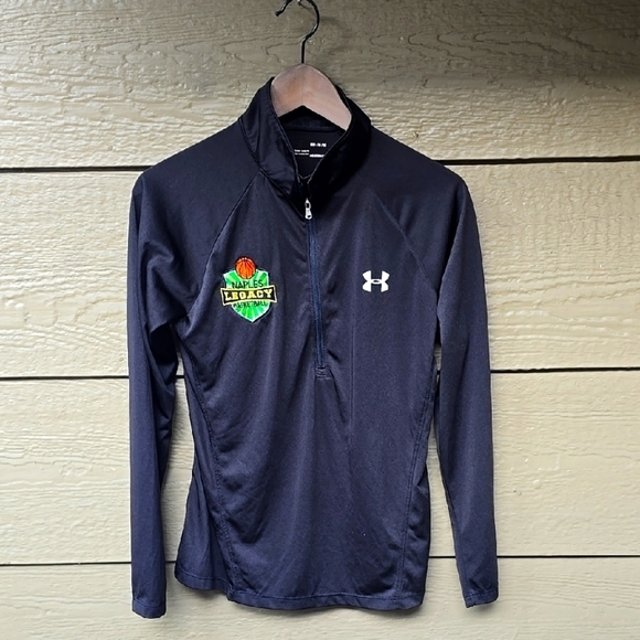 Under Armor Heatgear Naples Legacy Basketball Women's Quarter Zip Pullover M - Picture 1 of 7